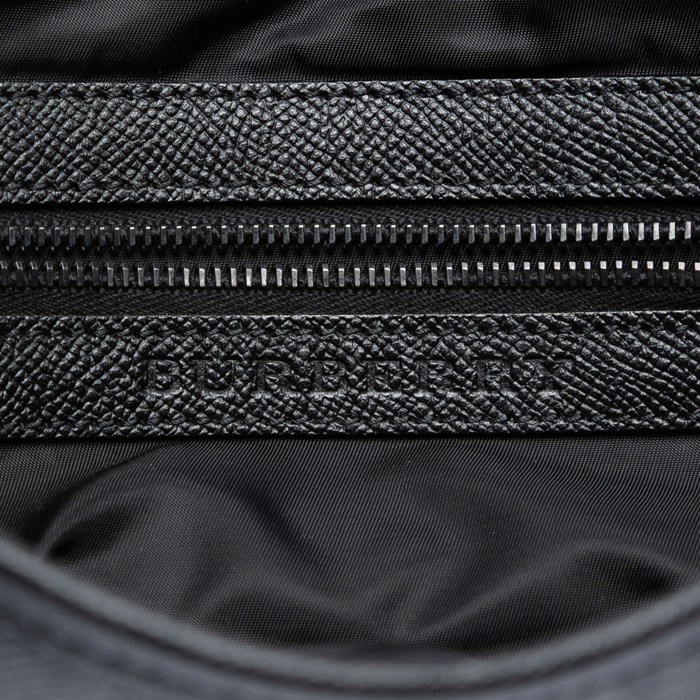 Pre-Loved Burberry Smoke Check Nylon Messenger Bag - Picture 5 of 6